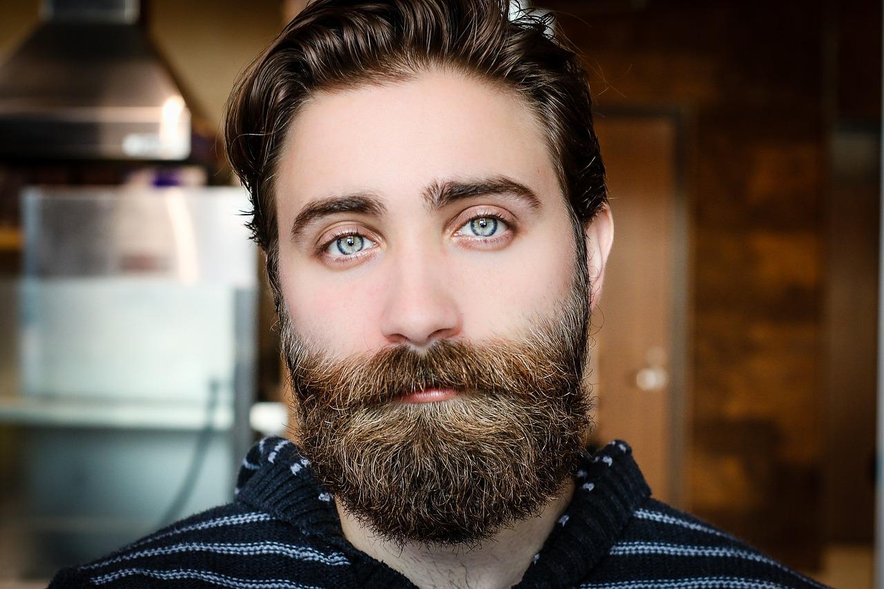 beard, face, man