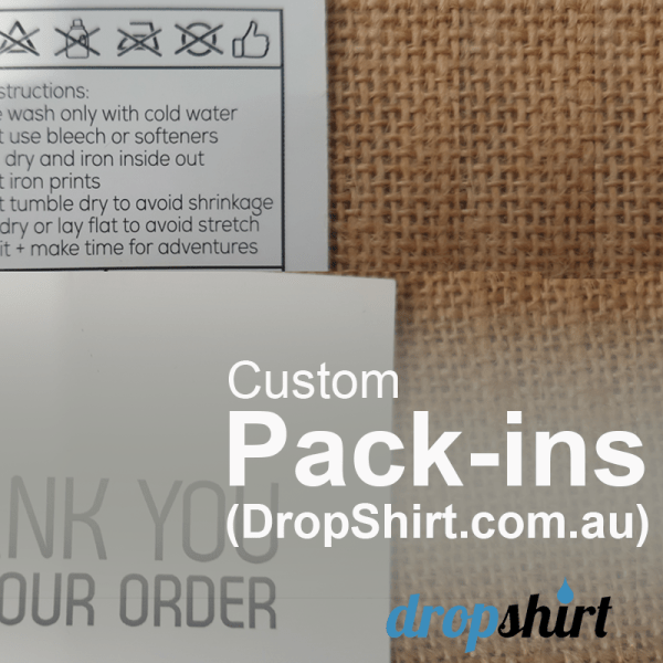 print custom pack-ins for you dropshirt account