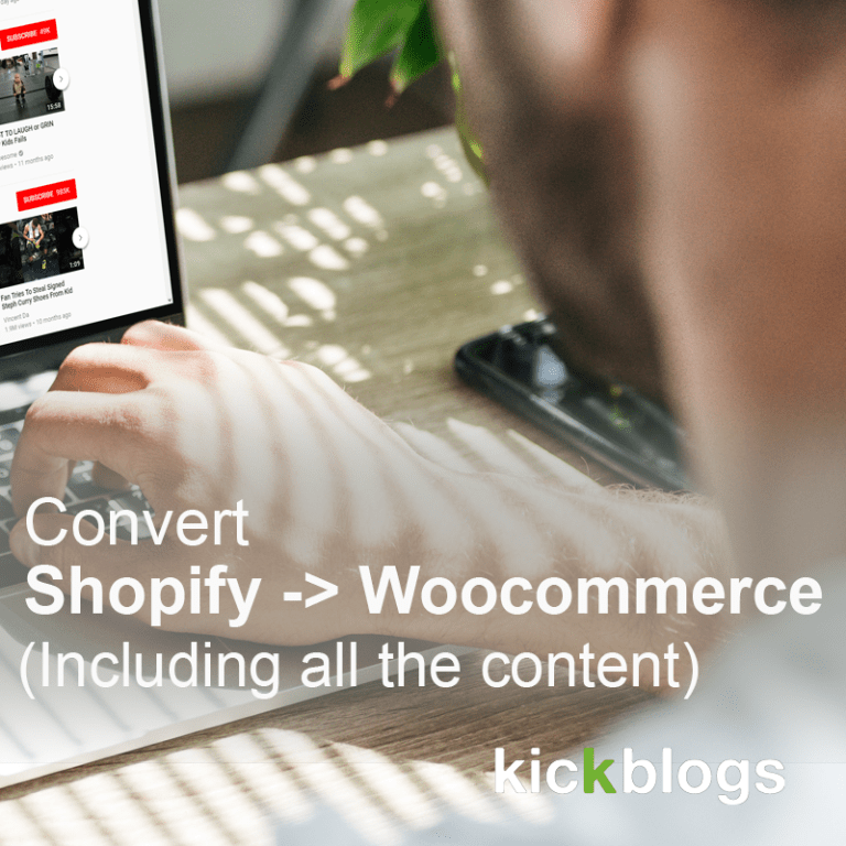 Covert Shopify to Woocommerce